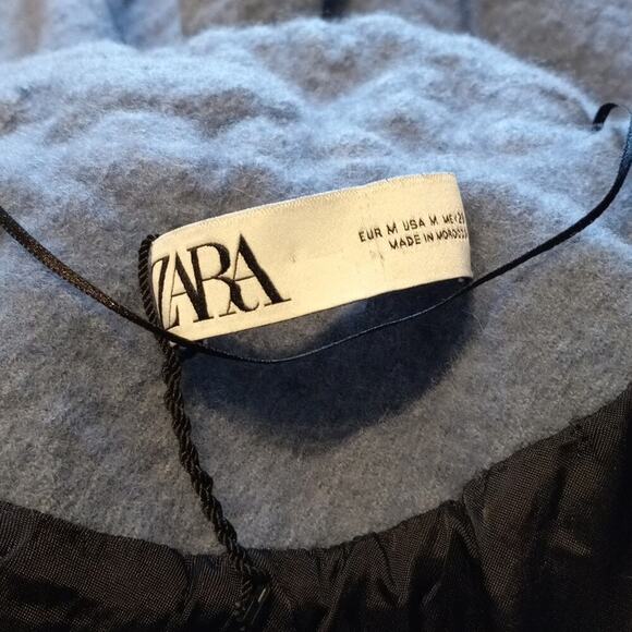 ZARA rare purple wool medium coat, $398.00 - Picture 5 of 6